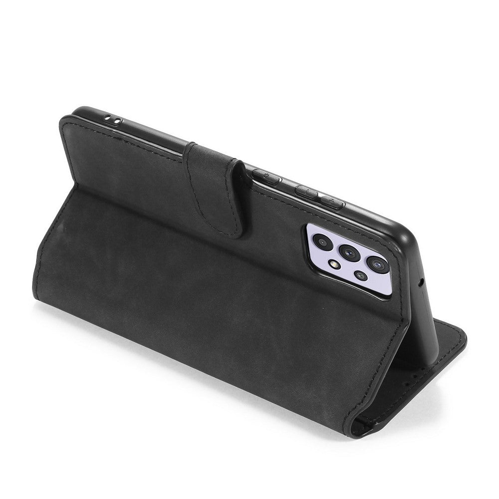 DG.MING Retro Style Leather Wallet Stand Cover for Samsung Galaxy A32 5G/M32 5G Case