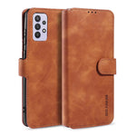 DG.MING Retro Style Leather Wallet Stand Cover for Samsung Galaxy A32 5G/M32 5G Case
