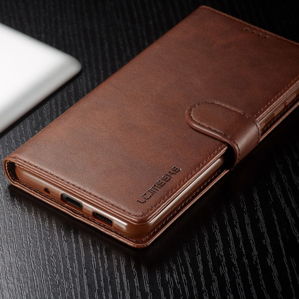 LC.IMEEKE Pung Stander Lædercover til Samsung Galaxy A72 5G Magnetisk Lukning Design Mobiltelefon Cover Etui