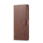 LC.IMEEKE Pung Stander Lædercover til Samsung Galaxy A72 5G Magnetisk Lukning Design Mobiltelefon Cover Etui