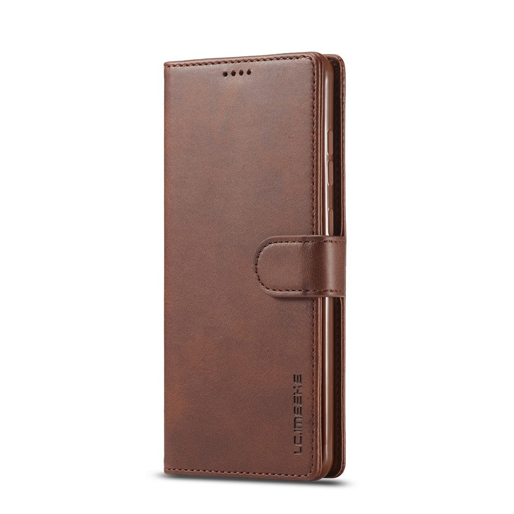LC.IMEEKE Pung Stander Lædercover til Samsung Galaxy A72 5G Magnetisk Lukning Design Mobiltelefon Cover Etui