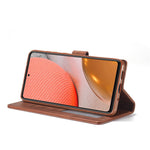 LC.IMEEKE Pung Stander Lædercover til Samsung Galaxy A72 5G Magnetisk Lukning Design Mobiltelefon Cover Etui