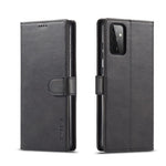 LC.IMEEKE Pung Stander Lædercover til Samsung Galaxy A72 5G Magnetisk Lukning Design Mobiltelefon Cover Etui