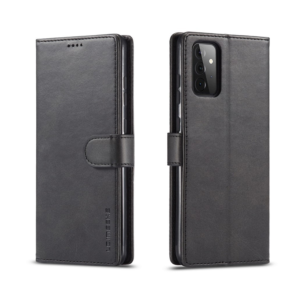 LC.IMEEKE Pung Stander Lædercover til Samsung Galaxy A72 5G Magnetisk Lukning Design Mobiltelefon Cover Etui
