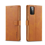 LC.IMEEKE Pung Stander Lædercover til Samsung Galaxy A72 5G Magnetisk Lukning Design Mobiltelefon Cover Etui