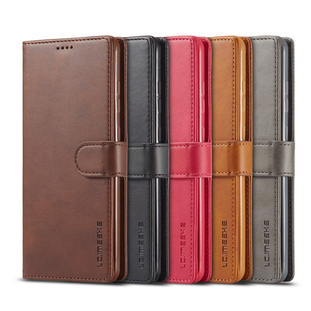 LC.IMEEKE for Samsung Galaxy A52 4G/5G / A52s 5G Wallet Stand PU Leather Shell Mobile Phone Case