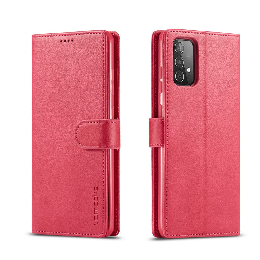 LC.IMEEKE for Samsung Galaxy A52 4G/5G / A52s 5G Wallet Stand PU Leather Shell Mobile Phone Case