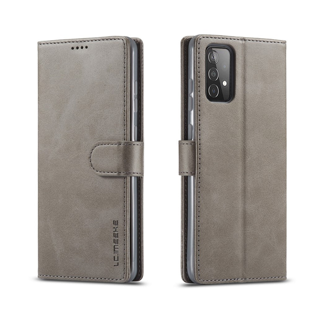 LC.IMEEKE for Samsung Galaxy A52 4G/5G / A52s 5G Wallet Stand PU Leather Shell Mobile Phone Case