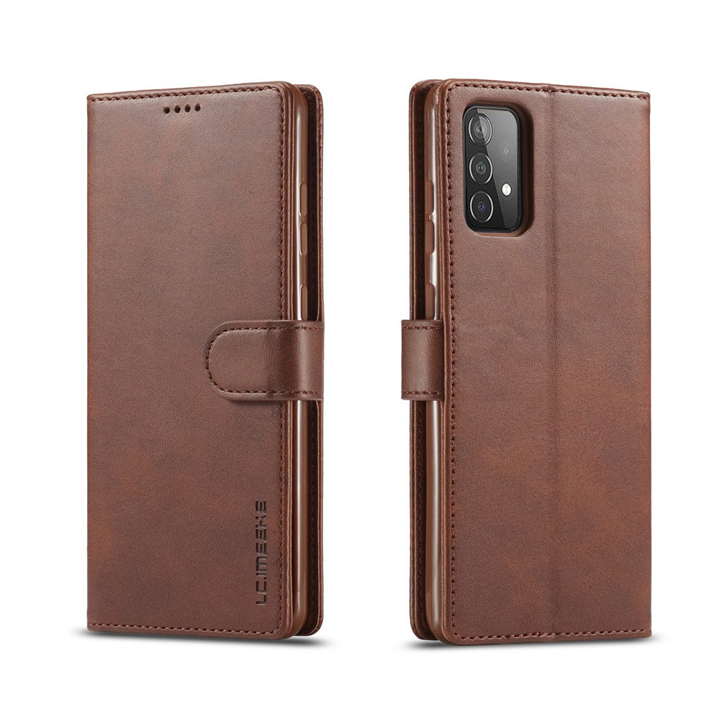 LC.IMEEKE for Samsung Galaxy A52 4G/5G / A52s 5G Wallet Stand PU Leather Shell Mobile Phone Case
