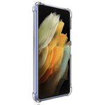 IMAK Airbag Anti-fall Mjukt TPU-skal [med skärmskydd] för Samsung Galaxy S21 Ultra 5G