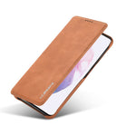 For Samsung Galaxy S21 4G/5G LC.IMEEKE Retro Style Protective Stand Leather Case with Card Holder