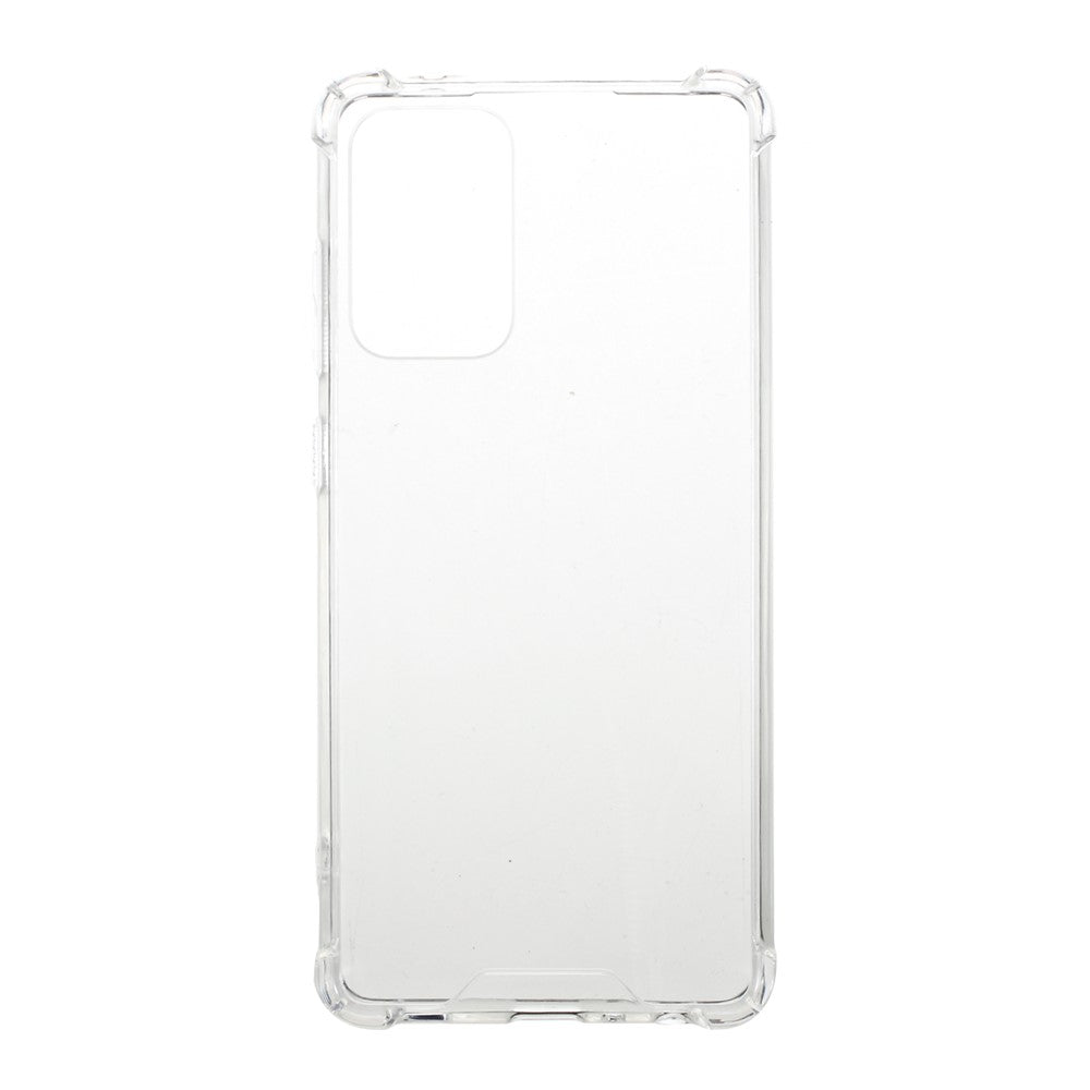 Stødabsorberende cover med klar akrylbagside + blød TPU-kant til Samsung Galaxy A72 4G/5G