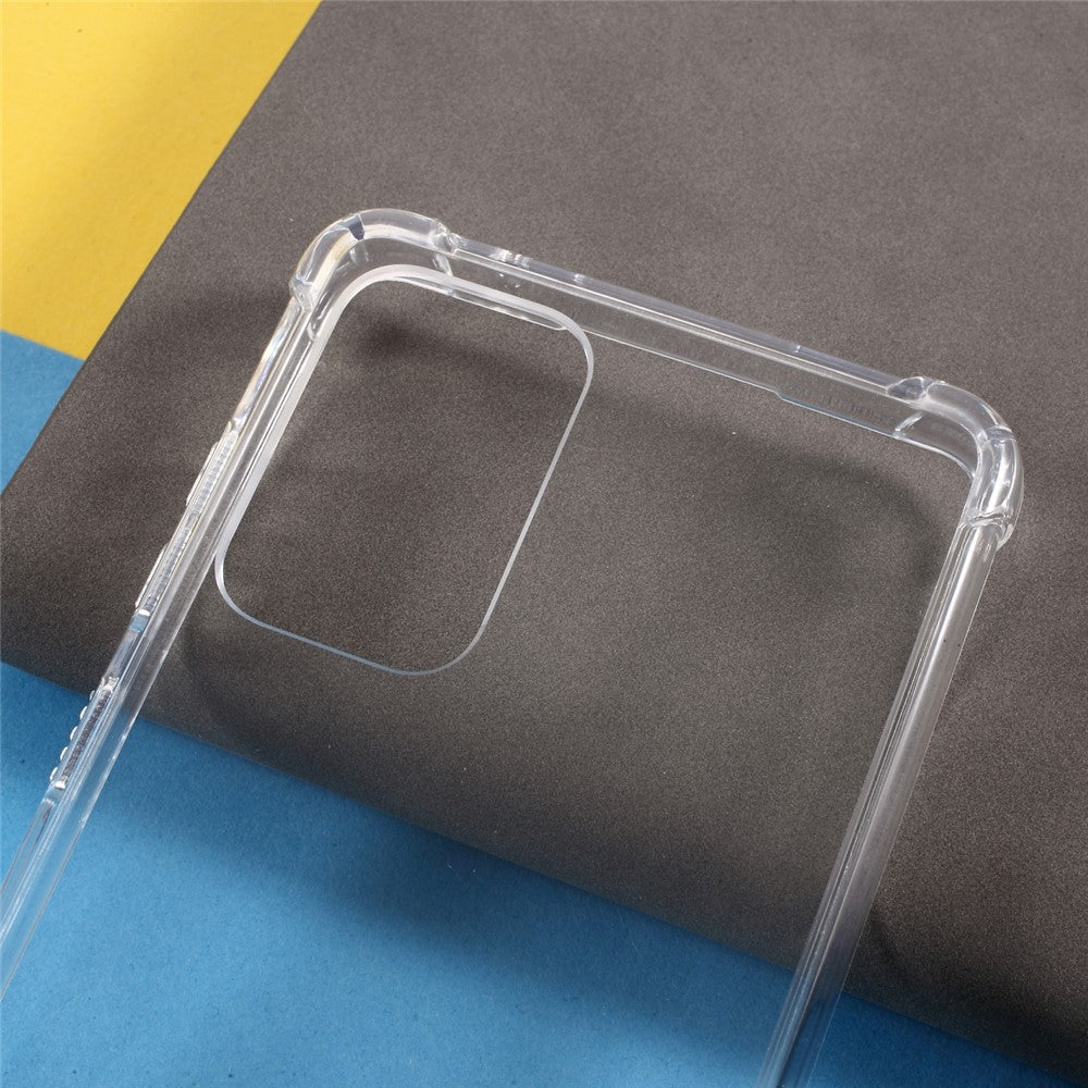 Stødabsorberende cover med klar akrylbagside + blød TPU-kant til Samsung Galaxy A72 4G/5G