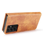 DG.MING For Samsung Galaxy S21 Ultra 5G Detachable 2-in-1 PC Cover Anti-scratch Split Leather Case