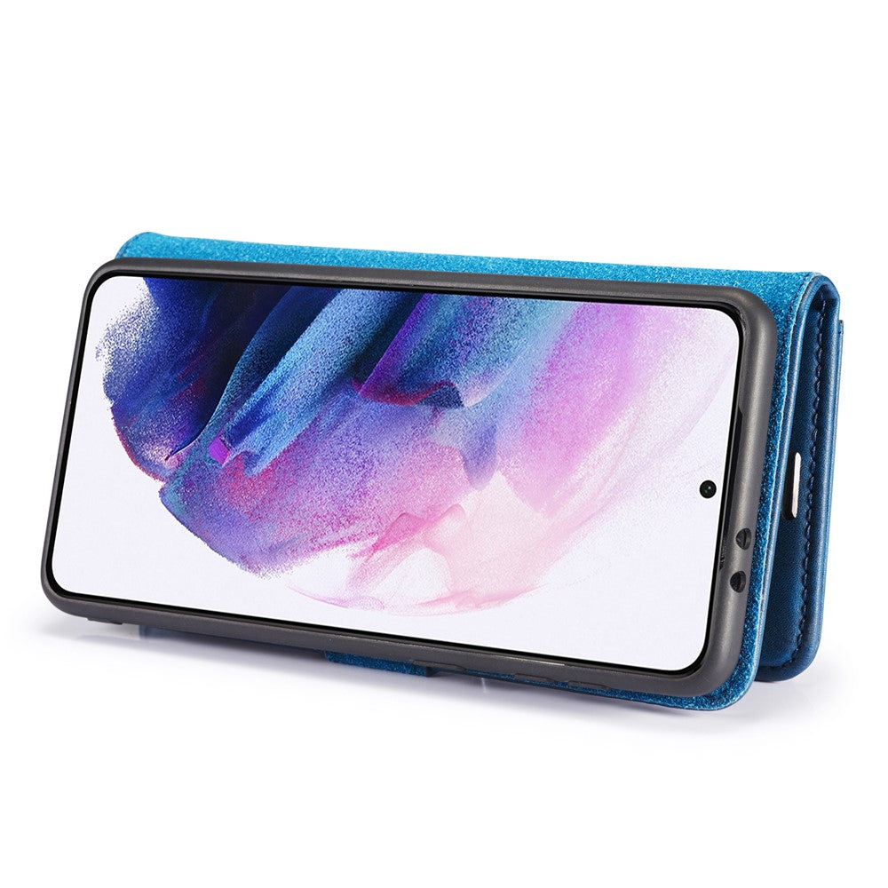 DG.MING til Samsung Galaxy S21+ 5G Aftageligt 2-i-1 PC-cover Ridsefast Splitlæder-etui