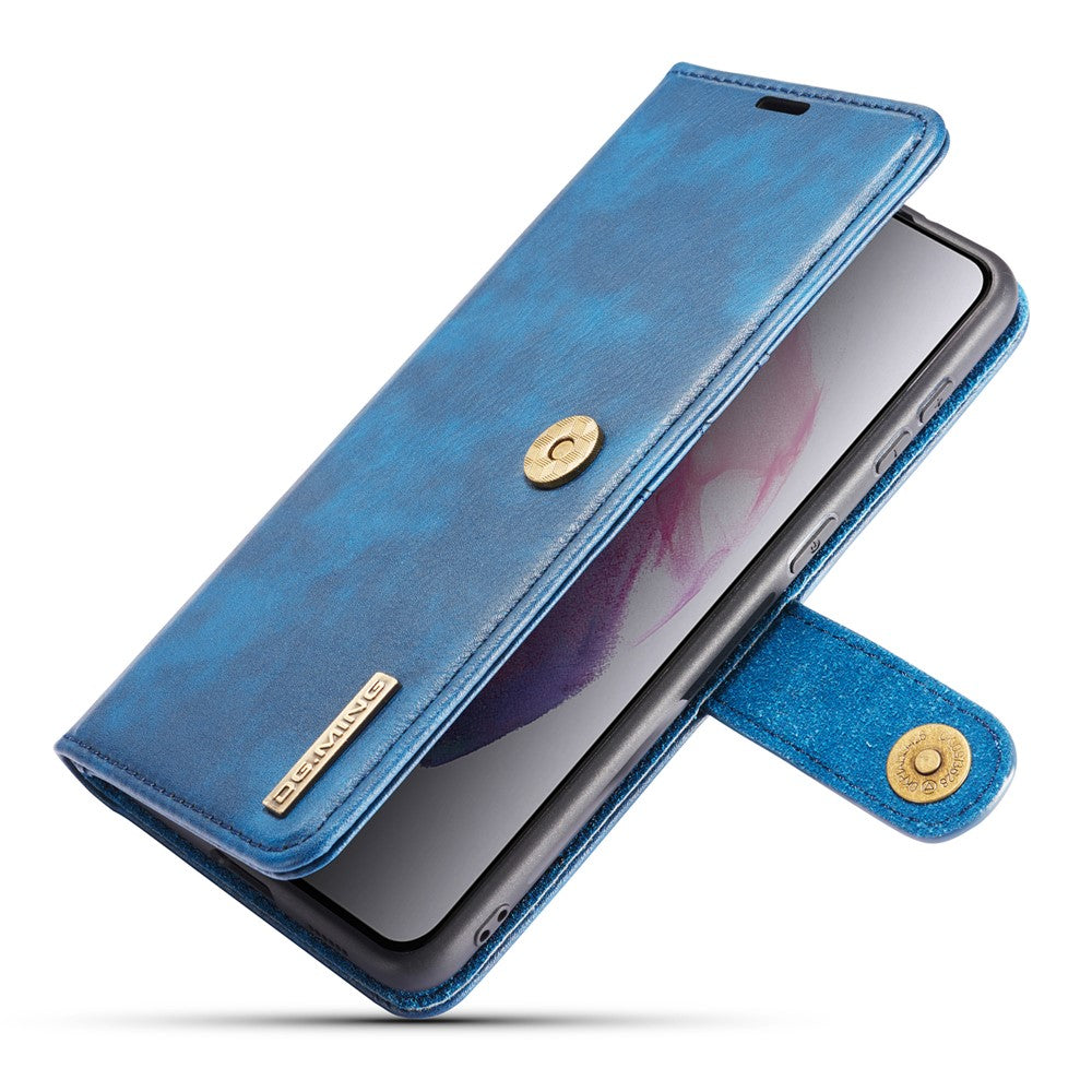 DG.MING til Samsung Galaxy S21+ 5G Aftageligt 2-i-1 PC-cover Ridsefast Splitlæder-etui