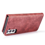 DG.MING For Samsung Galaxy S21 4G / 5G Scratch-resistant Detachable 2-in-1 PC Shell Split Leather Phone Case Cover