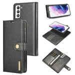 DG.MING For Samsung Galaxy S21 4G / 5G Scratch-resistant Detachable 2-in-1 PC Shell Split Leather Phone Case Cover