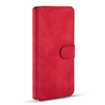 For Samsung Galaxy S21 4G/5G DG.MING Retro Style Leather Wallet Case Stand Cover