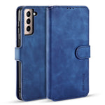 DG.MING Retro Style Leather Protector Case for Samsung Galaxy S21+ 5G Stand Cover
