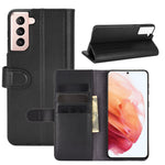 For Samsung Galaxy S21 4G / 5G Split Leather Cover Wallet Stand Phone Case