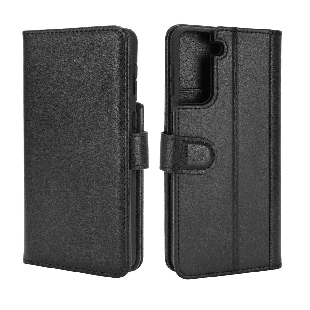 For Samsung Galaxy S21 4G / 5G Split Leather Cover Wallet Stand Phone Case