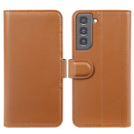 For Samsung Galaxy S21 4G / 5G Split Leather Cover Wallet Stand Phone Case