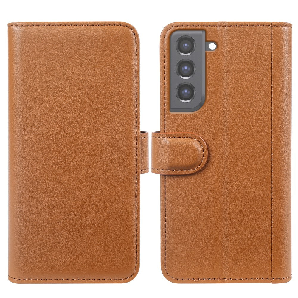 For Samsung Galaxy S21 4G / 5G Split Leather Cover Wallet Stand Phone Case