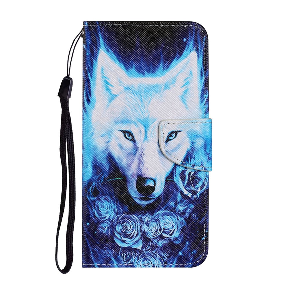 Mønstertrykt Design PU-læderpung Telefoncover med Rem til Samsung Galaxy A32 5G/M32 5G