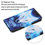 Mønstertrykt Design PU-læderpung Telefoncover med Rem til Samsung Galaxy A32 5G/M32 5G