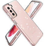 Til Samsung Galaxy S21 4G/5G GW18 klart farvet flash-pulver TPU etui-cover