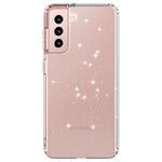 Til Samsung Galaxy S21 4G/5G GW18 klart farvet flash-pulver TPU etui-cover