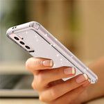Til Samsung Galaxy S21 4G/5G GW18 klart farvet flash-pulver TPU etui-cover