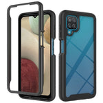 Stötsäkert, genomskinligt PC + TPU hybridskyddsskal till Samsung Galaxy A12