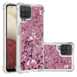 Sjovt TPU-beskyttelsescover med glitter, pailletter og kviksandsdesign til Samsung Galaxy A12/M12
