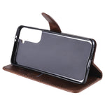 For Samsung Galaxy S21 4G/5G Zipper Pocket Leather Wallet Stand Case