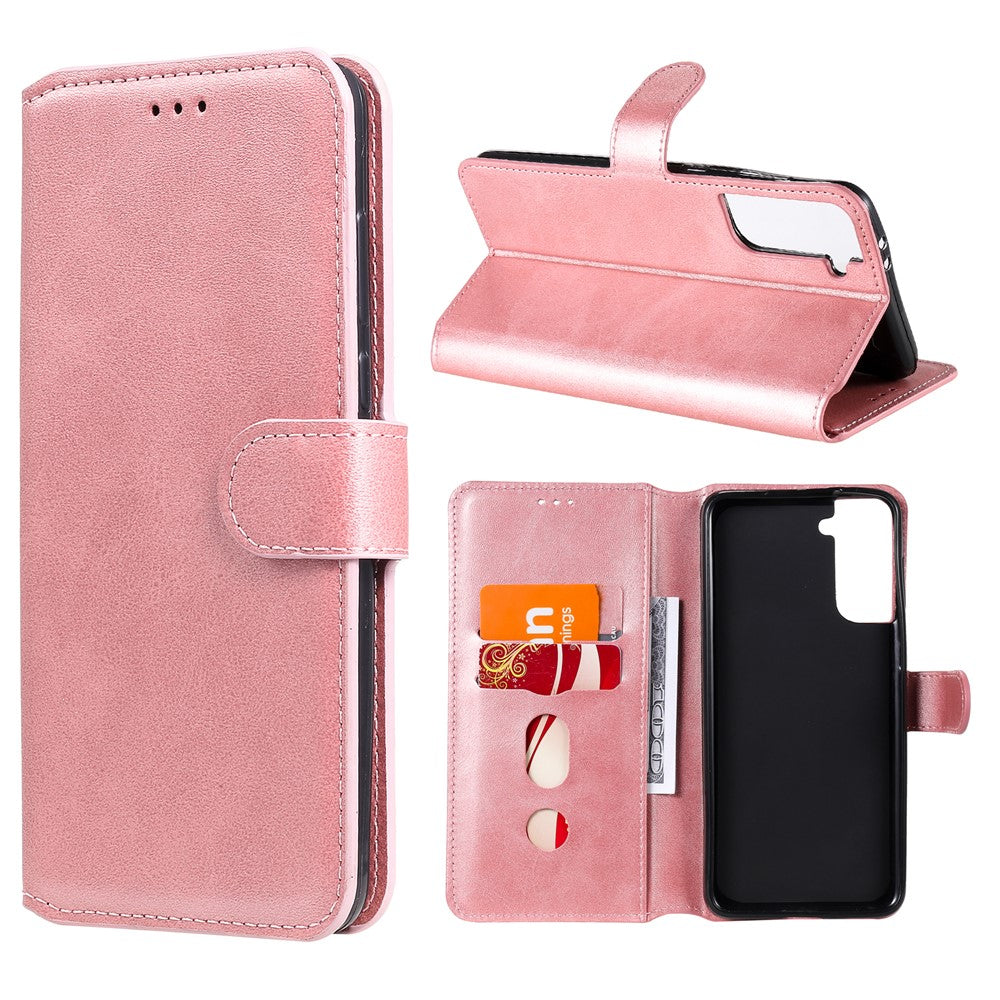 Wallet Stand Flip Leather Phone Case for Samsung Galaxy S21+ 5G
