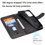 Zipper Pocket Leather Wallet Stand Case for Samsung Galaxy S21+ 5G