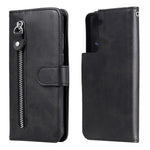 Zipper Pocket Leather Wallet Stand Case for Samsung Galaxy S21+ 5G