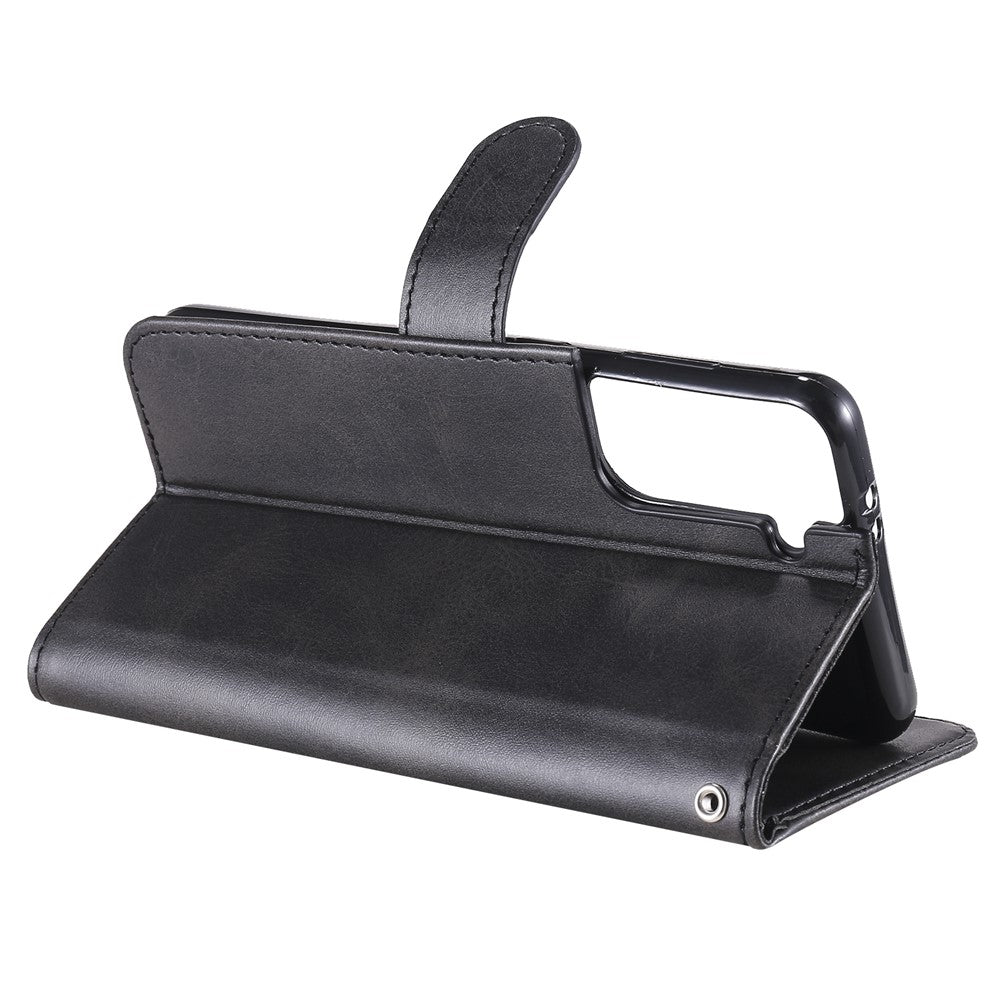 Zipper Pocket Leather Wallet Stand Case for Samsung Galaxy S21+ 5G