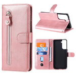 Zipper Pocket Leather Wallet Stand Case for Samsung Galaxy S21+ 5G
