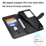 Zipper Pocket Leather Wallet Stand Case for Samsung Galaxy S21 Ultra 5G