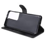 Zipper Pocket Leather Wallet Stand Case for Samsung Galaxy S21 Ultra 5G