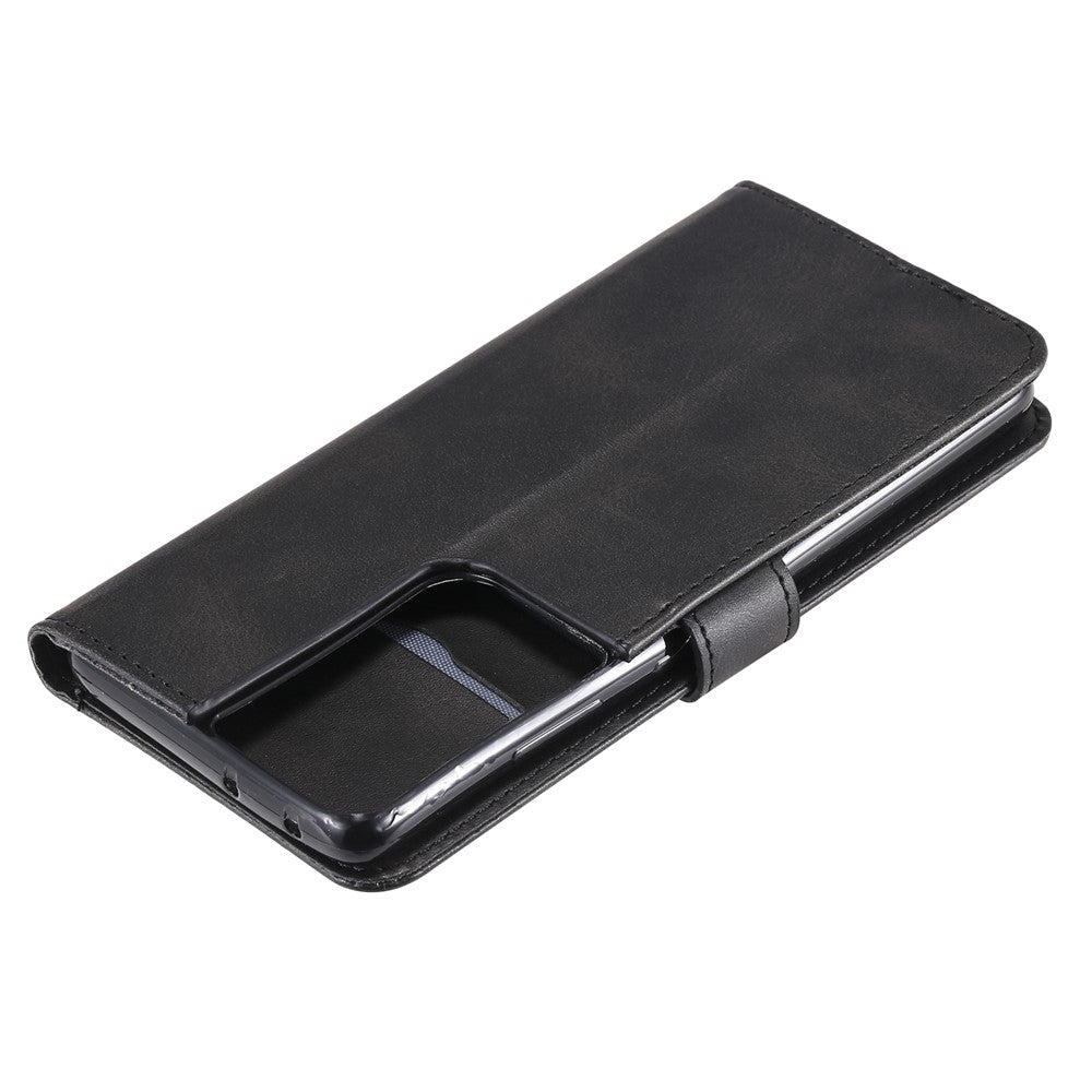 Zipper Pocket Leather Wallet Stand Case for Samsung Galaxy S21 Ultra 5G