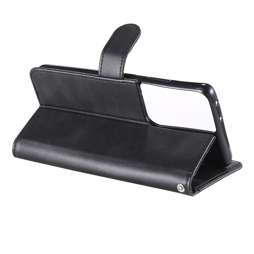Zipper Pocket Leather Wallet Stand Case for Samsung Galaxy S21 Ultra 5G