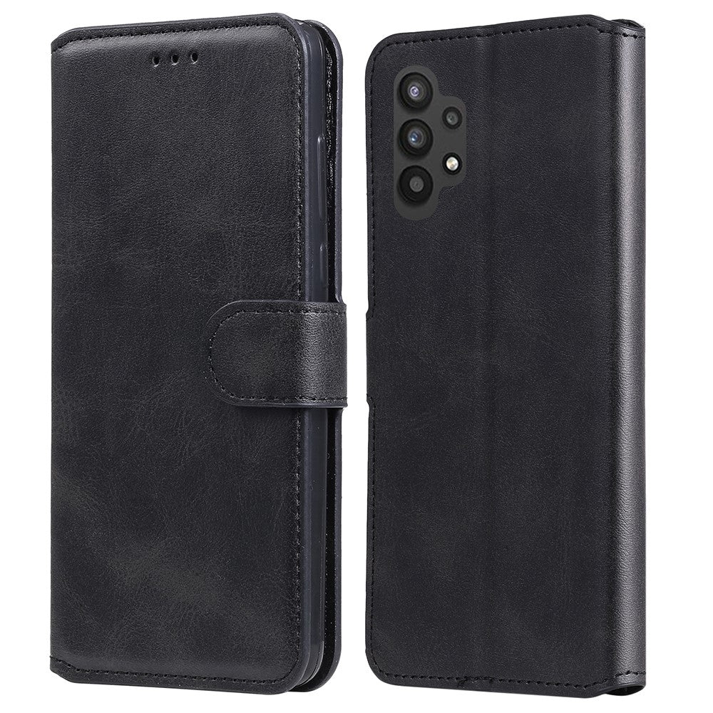 Klassisk tekstureret pung-etui i PU-læder til Samsung Galaxy A32 5G/M32 5G