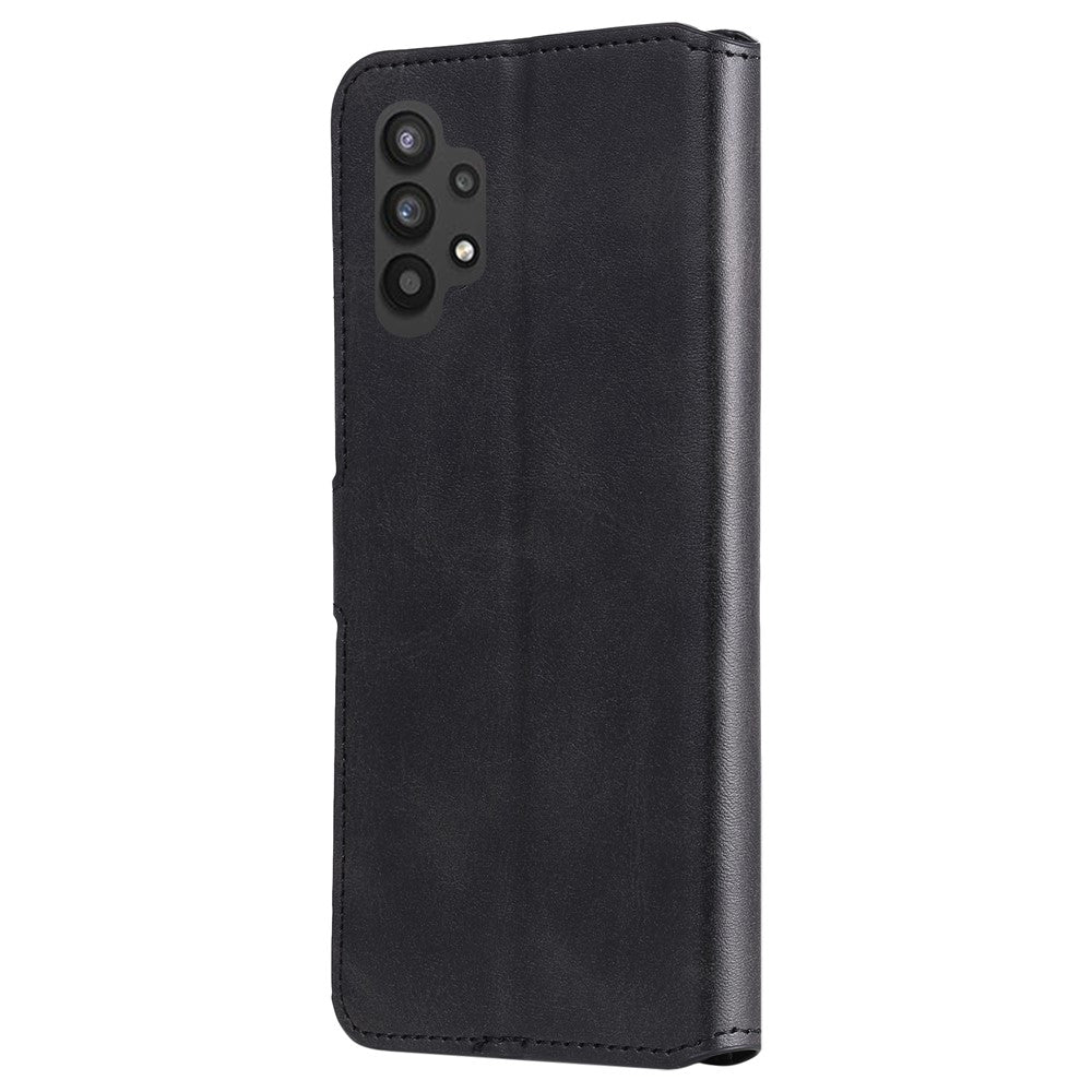 Klassisk tekstureret pung-etui i PU-læder til Samsung Galaxy A32 5G/M32 5G