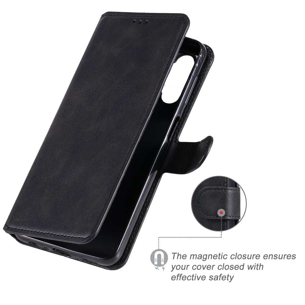 Klassisk tekstureret pung-etui i PU-læder til Samsung Galaxy A32 5G/M32 5G