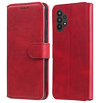 Klassisk tekstureret pung-etui i PU-læder til Samsung Galaxy A32 5G/M32 5G