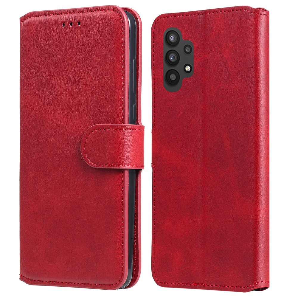 Klassisk tekstureret pung-etui i PU-læder til Samsung Galaxy A32 5G/M32 5G